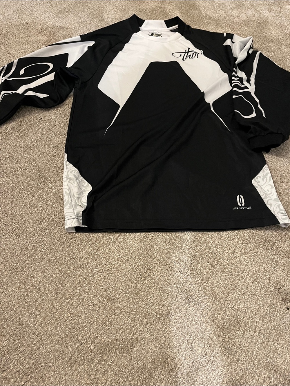 Thor Black & White Race Jersey